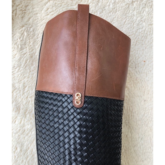 Black and Brown Cole Haan Equestrian Style Boots Size 8 - Picture 2 of 5